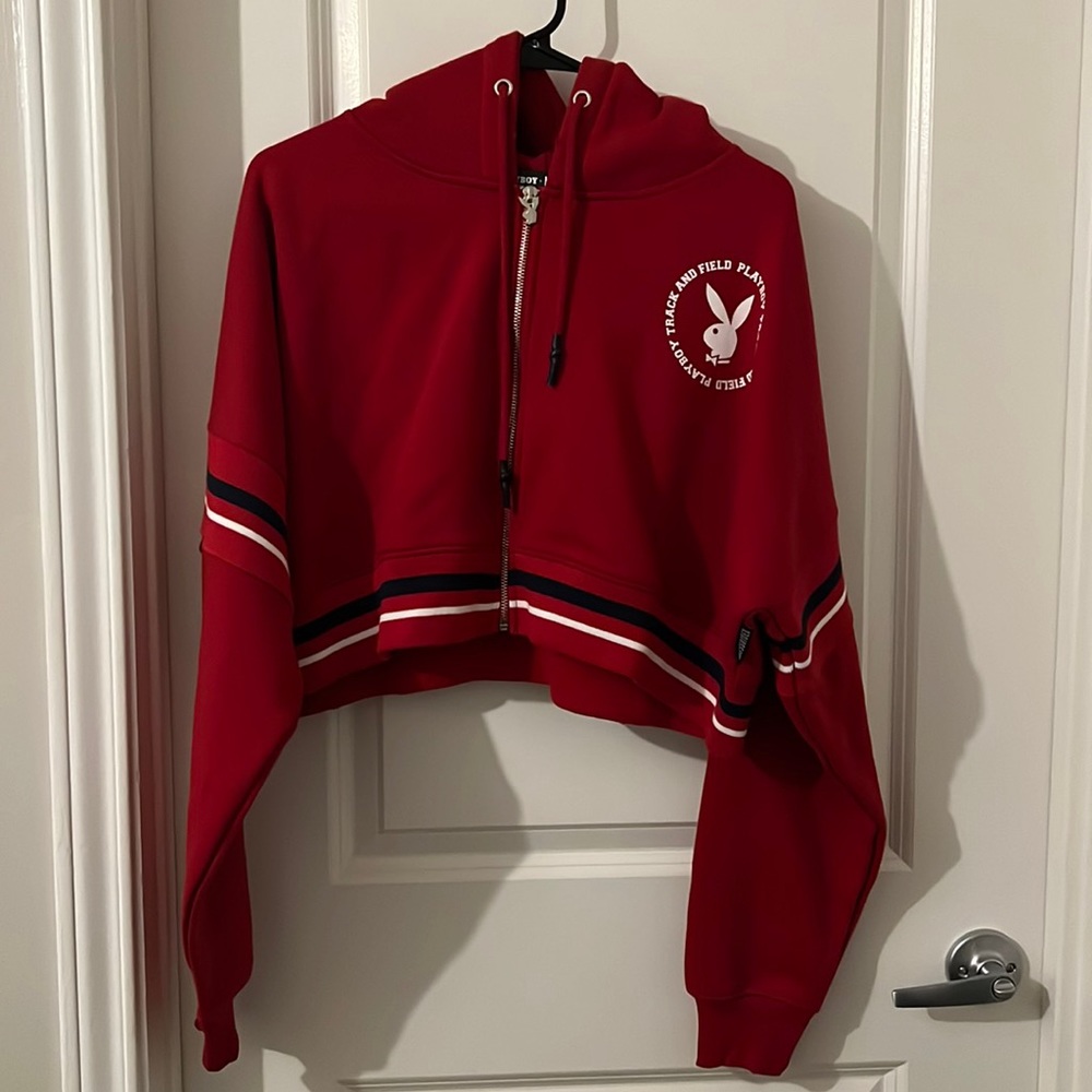 Playboy cropped hoodie